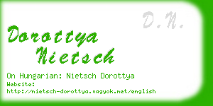 dorottya nietsch business card